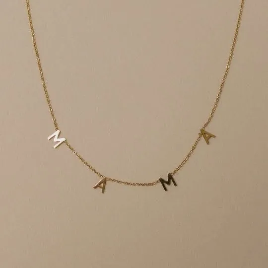 Mama Letters Mother’s Day Necklace sold by Regina jewelry
