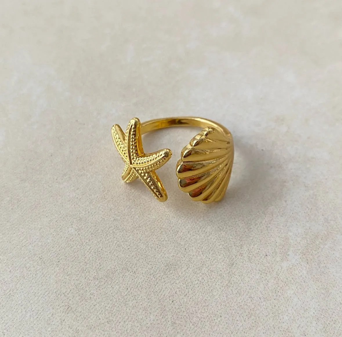 Summer Starfish Shell Ring sold by Regina jewelry product image thumbnail 3