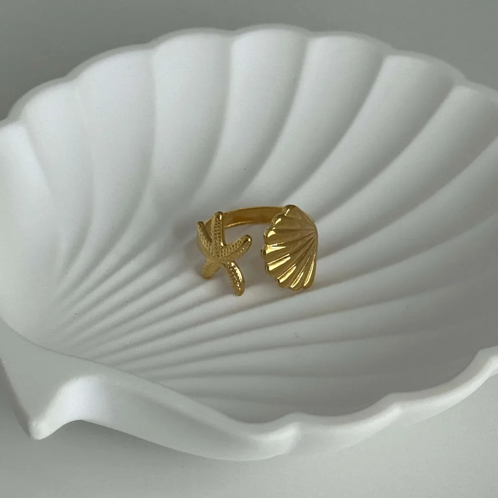 Summer Starfish Shell Ring sold by Regina jewelry product image thumbnail 5
