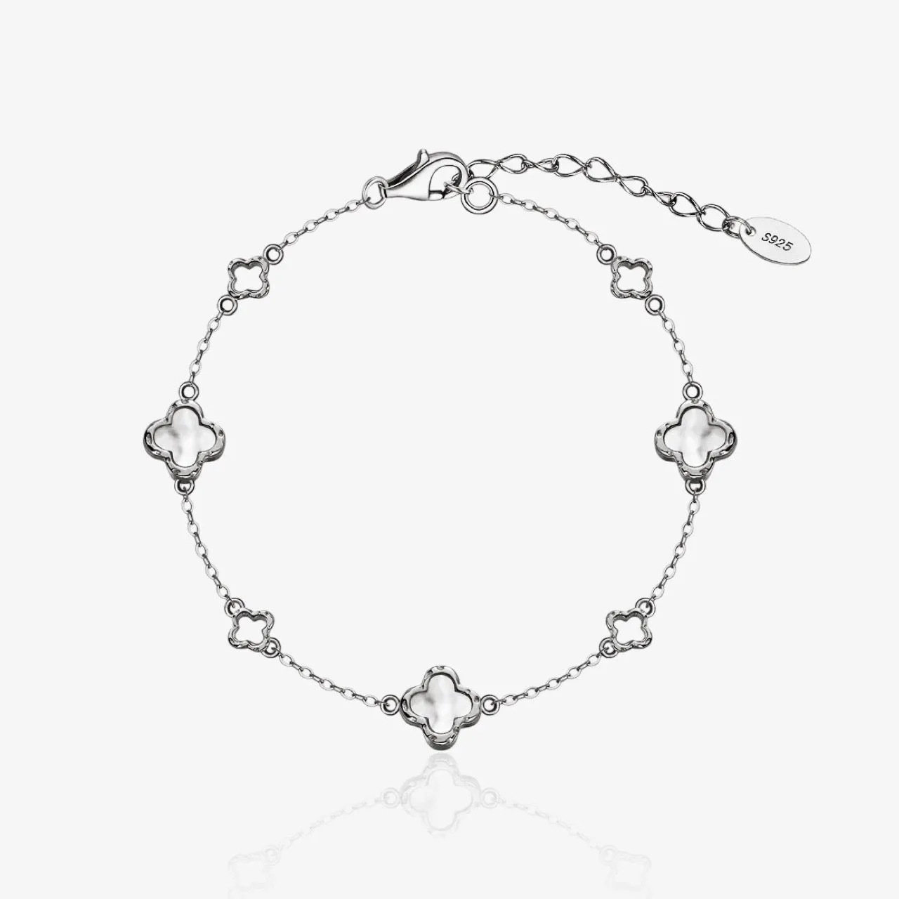 Dainty Clover Bracelet Sterling Silver sold by Regina jewelry product image thumbnail 2