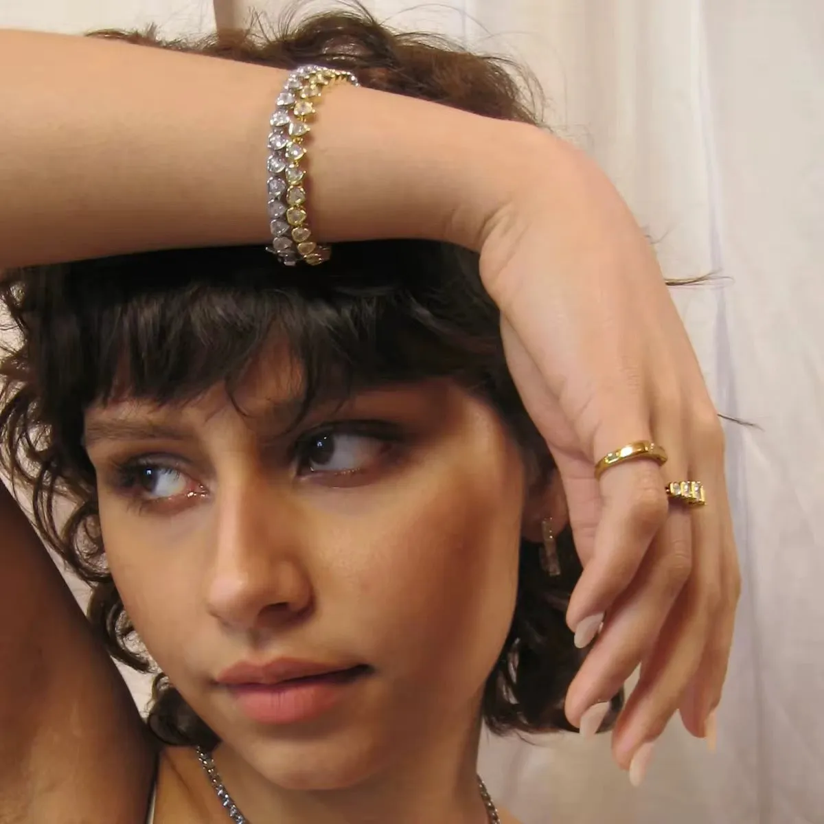 Hearts Bracelet Vintage Aesthetic sold by Regina jewelry product image thumbnail 3