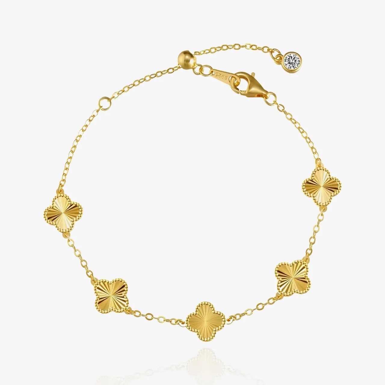 Dainty Clover Bracelet sold by Regina jewelry