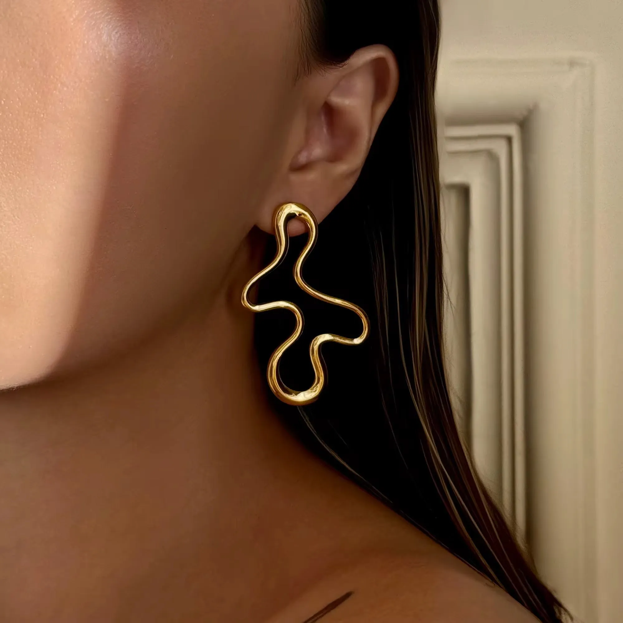 Geometric Art Statement Earrings sold by Regina jewelry product image thumbnail 2