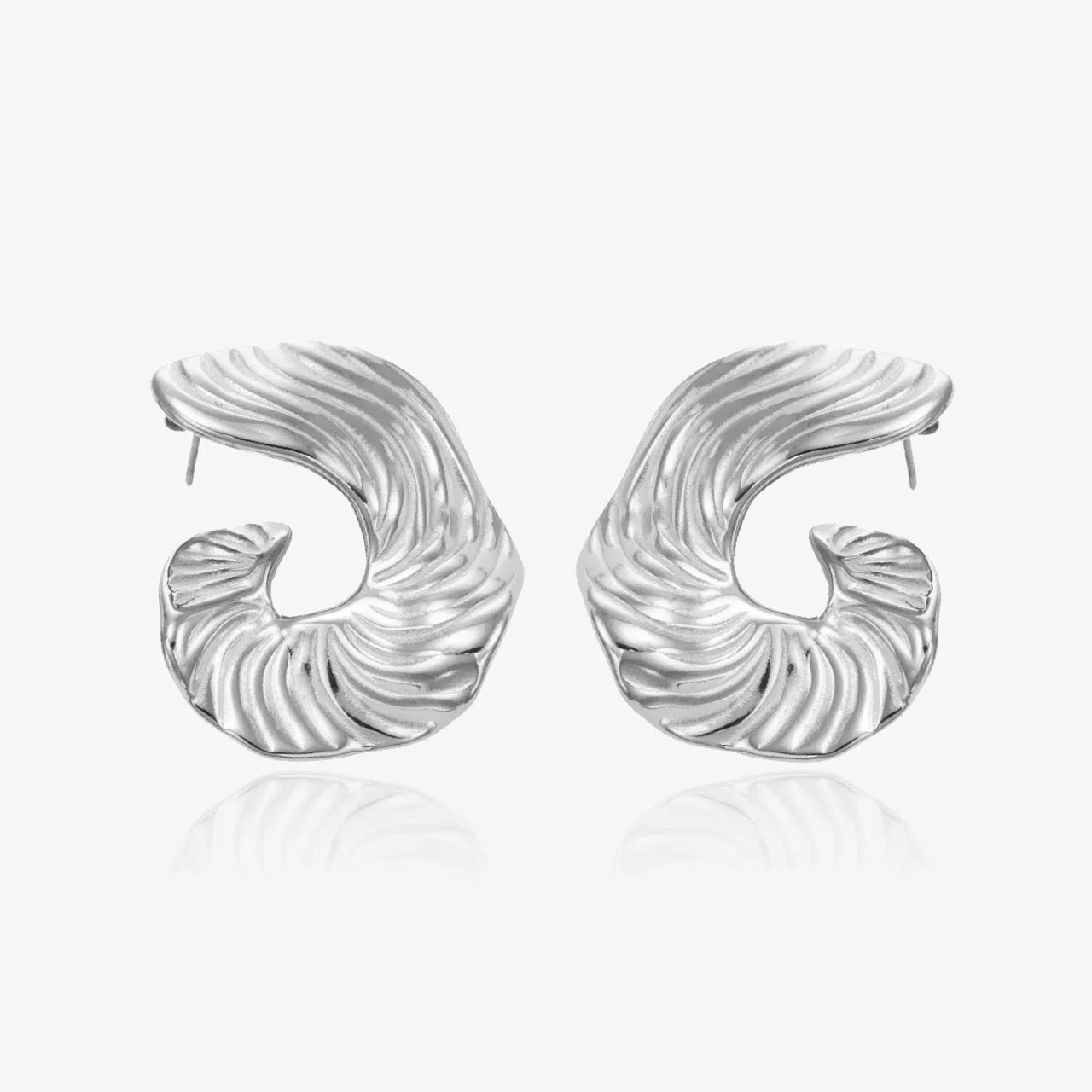 Swirl Wave Statement Earrings sold by Regina jewelry product image thumbnail 4