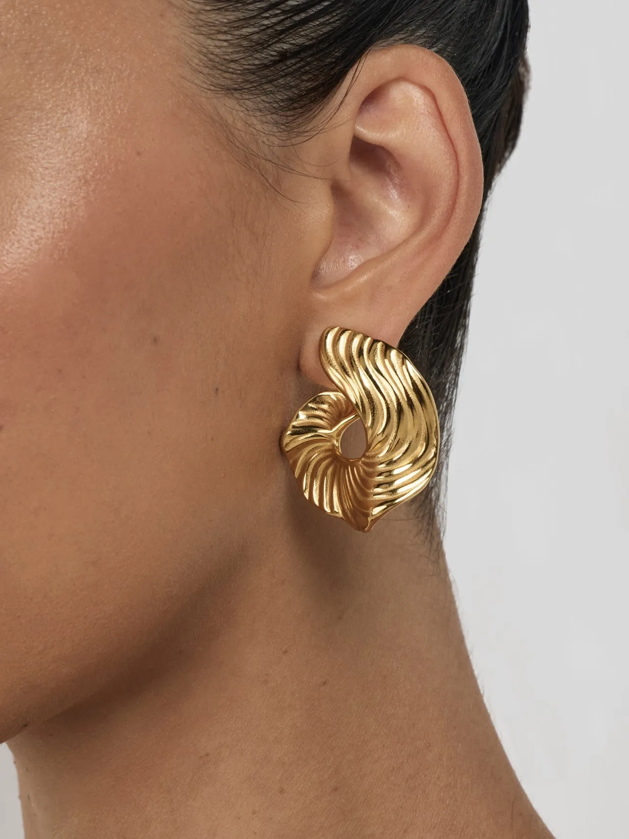 Swirl Wave Statement Earrings sold by Regina jewelry product image thumbnail 2