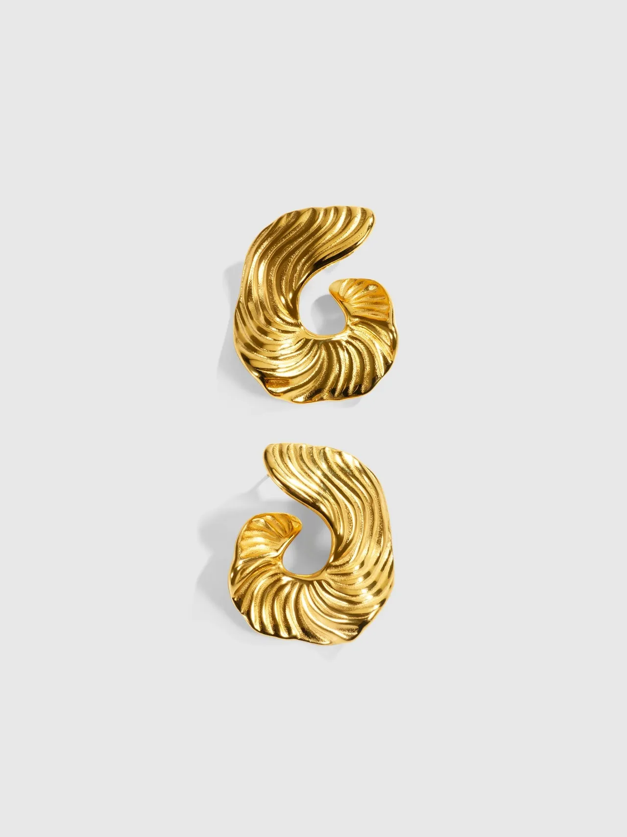 Swirl Wave Statement Earrings sold by Regina jewelry product image thumbnail 5