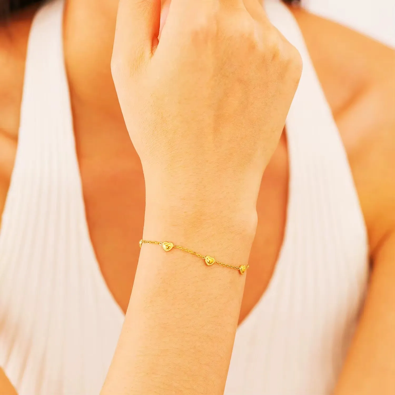 Dainty Heart Bracelet sold by Regina jewelry product image thumbnail 3
