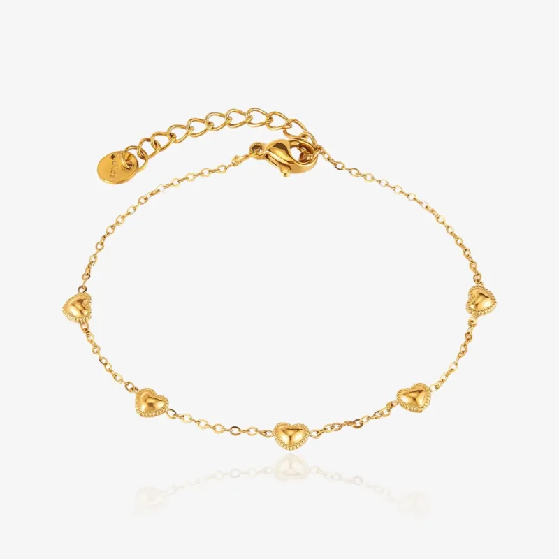 Dainty Heart Bracelet sold by Regina jewelry