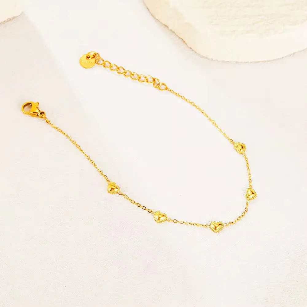 Dainty Heart Bracelet sold by Regina jewelry product image thumbnail 4