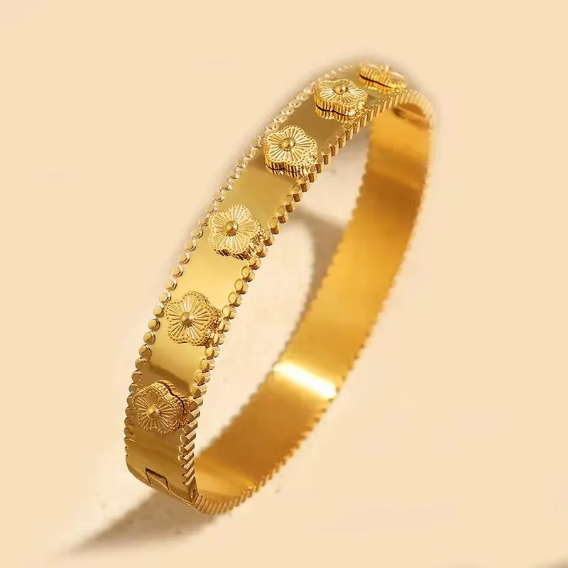 Flower 3D Bangle Bracelet sold by Regina jewelry product image thumbnail 4