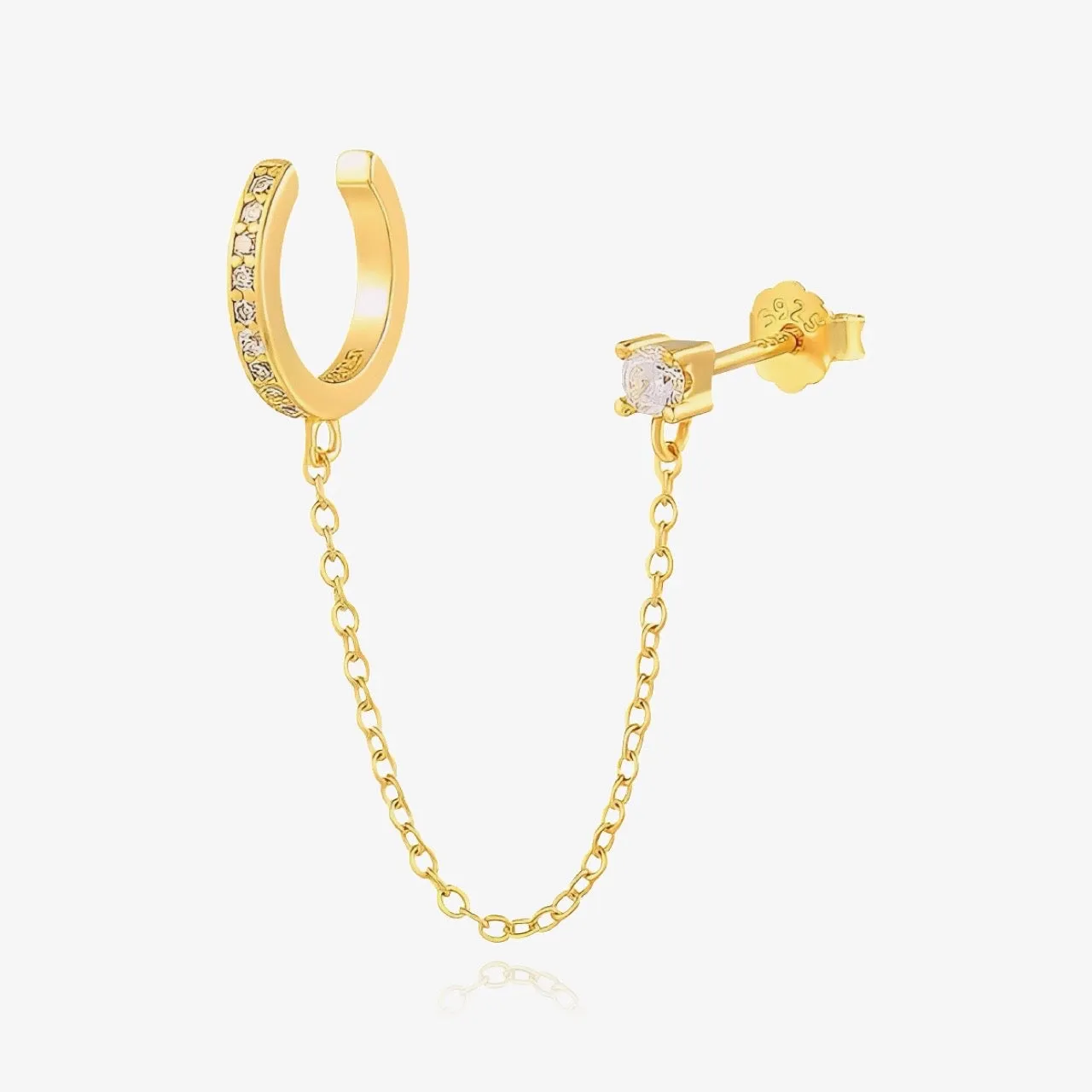 Diamond Cuff Earring Sterling Silver sold by Regina jewelry