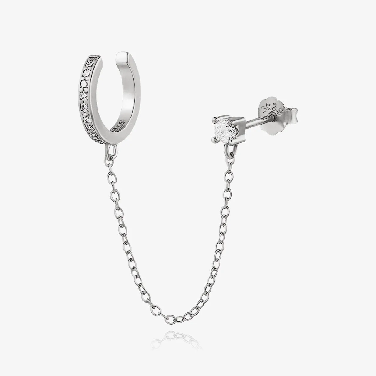 Diamond Cuff Earring Sterling Silver sold by Regina jewelry product image thumbnail 3
