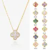 Clover Birthstone Necklace Sterling Silver sold by Regina jewelry