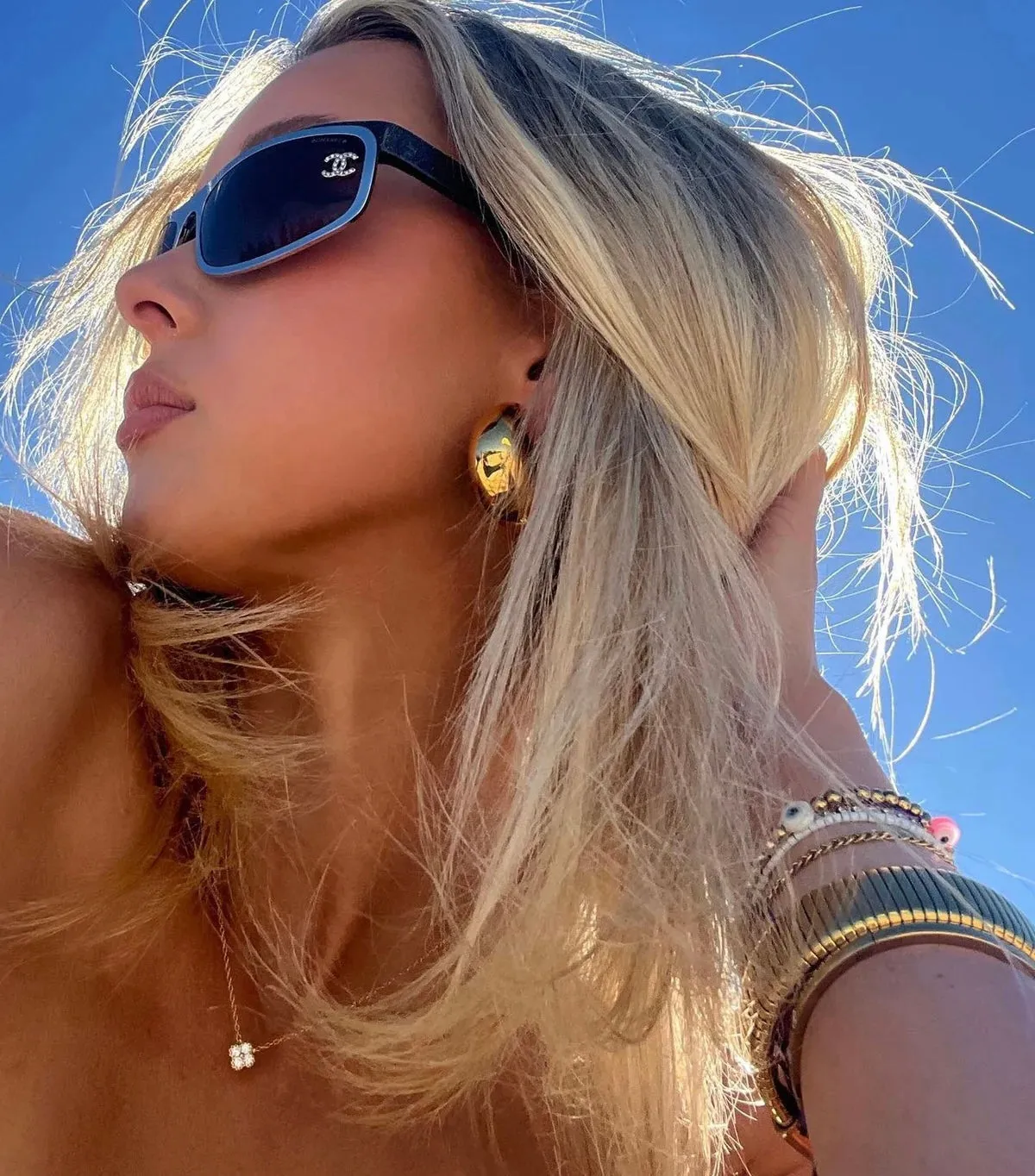 Clover Birthstone Necklace Sterling Silver sold by Regina jewelry product image thumbnail 4