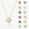 Clover Birthstone Necklace Sterling Silver sold by Regina jewelry