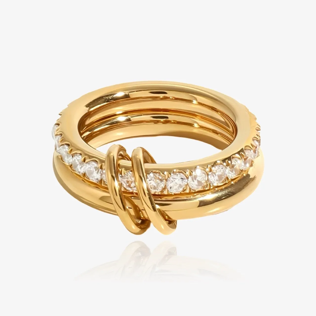 CONNECTION Double Crystal Ring sold by Regina jewelry