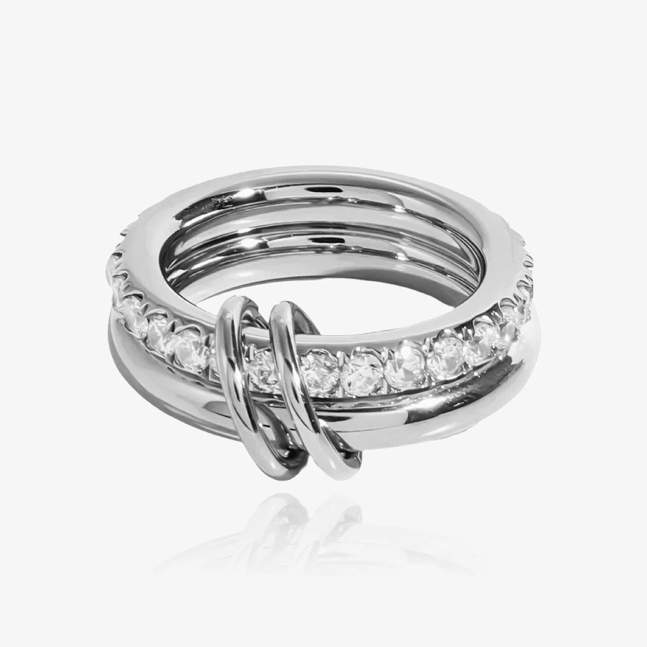 CONNECTION Double Crystal Ring sold by Regina jewelry product image thumbnail 5