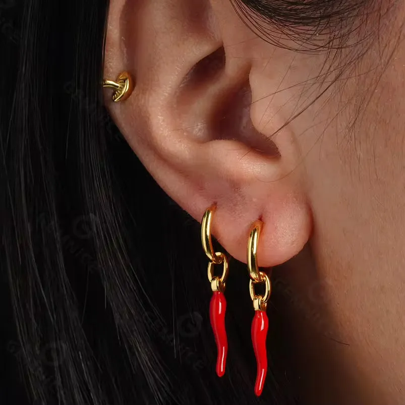 Chili Pepper Earrings sold by Regina jewelry product image thumbnail 3
