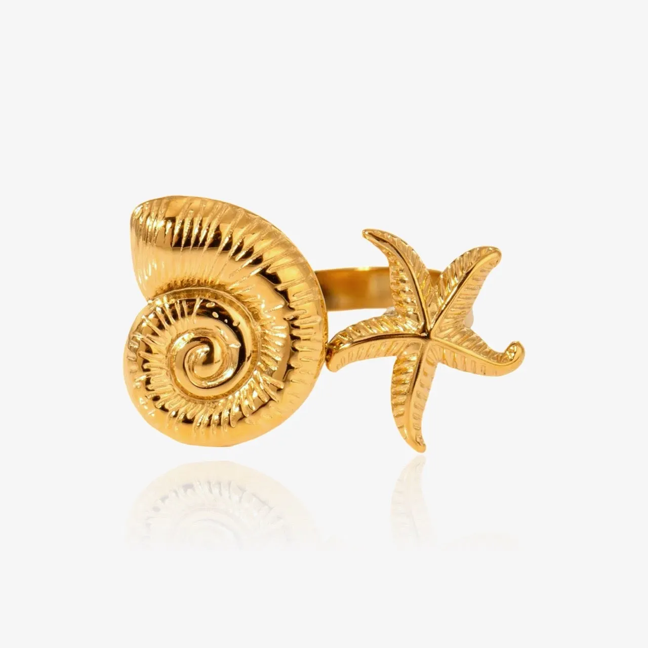 Summer Starfish Swirl Ring sold by Regina jewelry