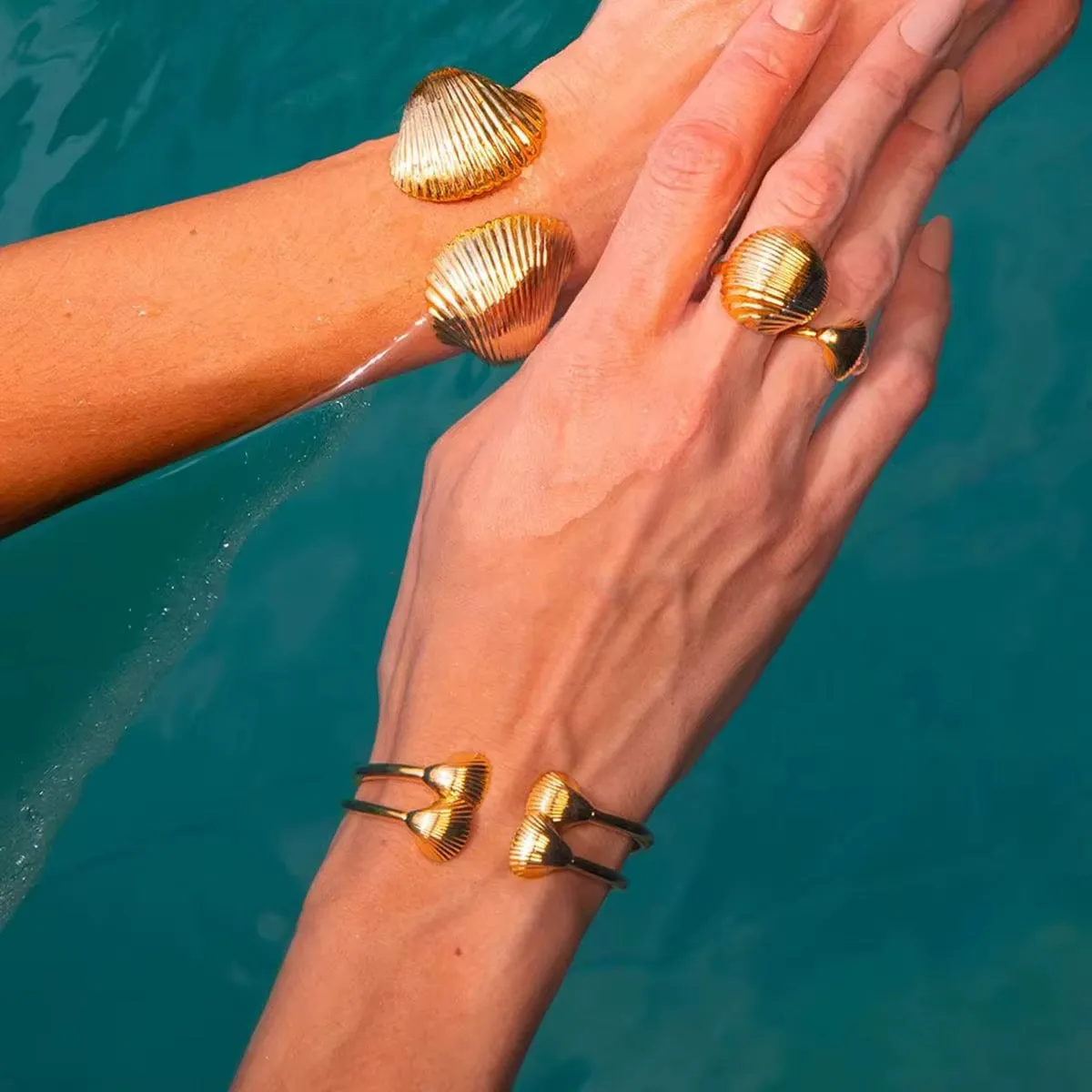 Mini Shell Cuff Bracelet sold by Regina jewelry product image thumbnail 2