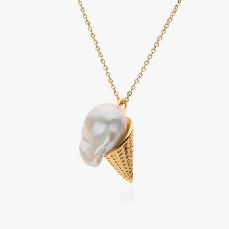 Ice Cream Baroque Pearl Necklace sold by Regina jewelry