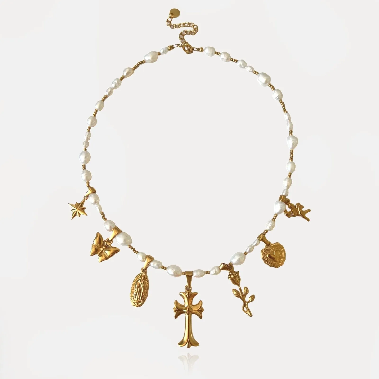 Pearls And Charms Necklace sold by Regina jewelry product image thumbnail 2