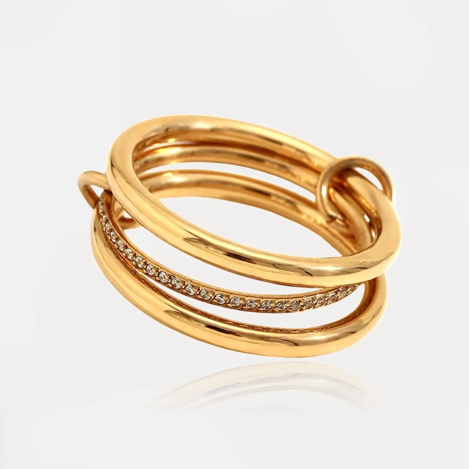 CONNECTION Triple Crystal Ring sold by Regina jewelry