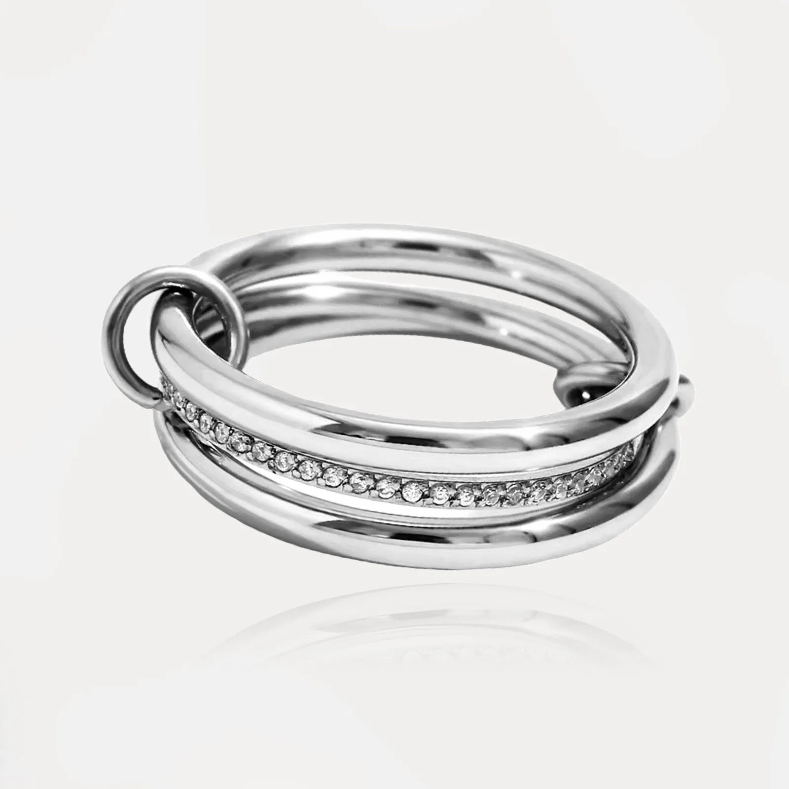 CONNECTION Triple Crystal Ring sold by Regina jewelry product image thumbnail 2