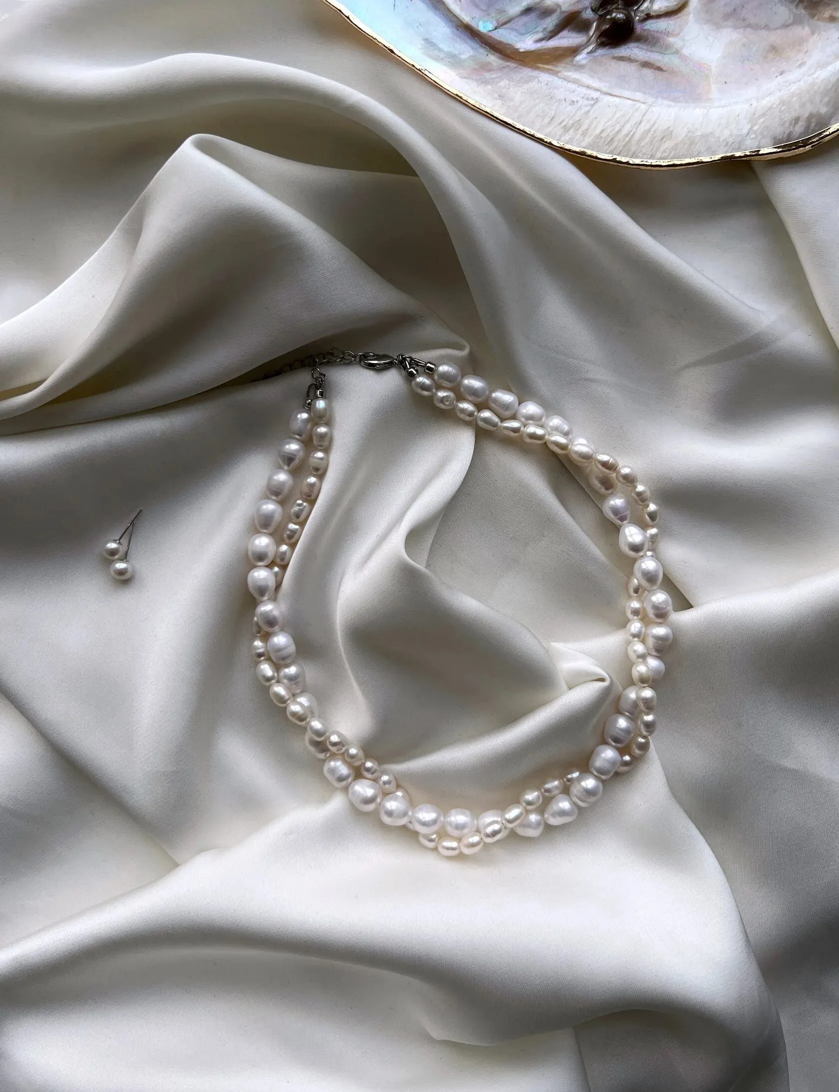 Natural Pearl Layered Necklace sold by Regina jewelry product image thumbnail 2