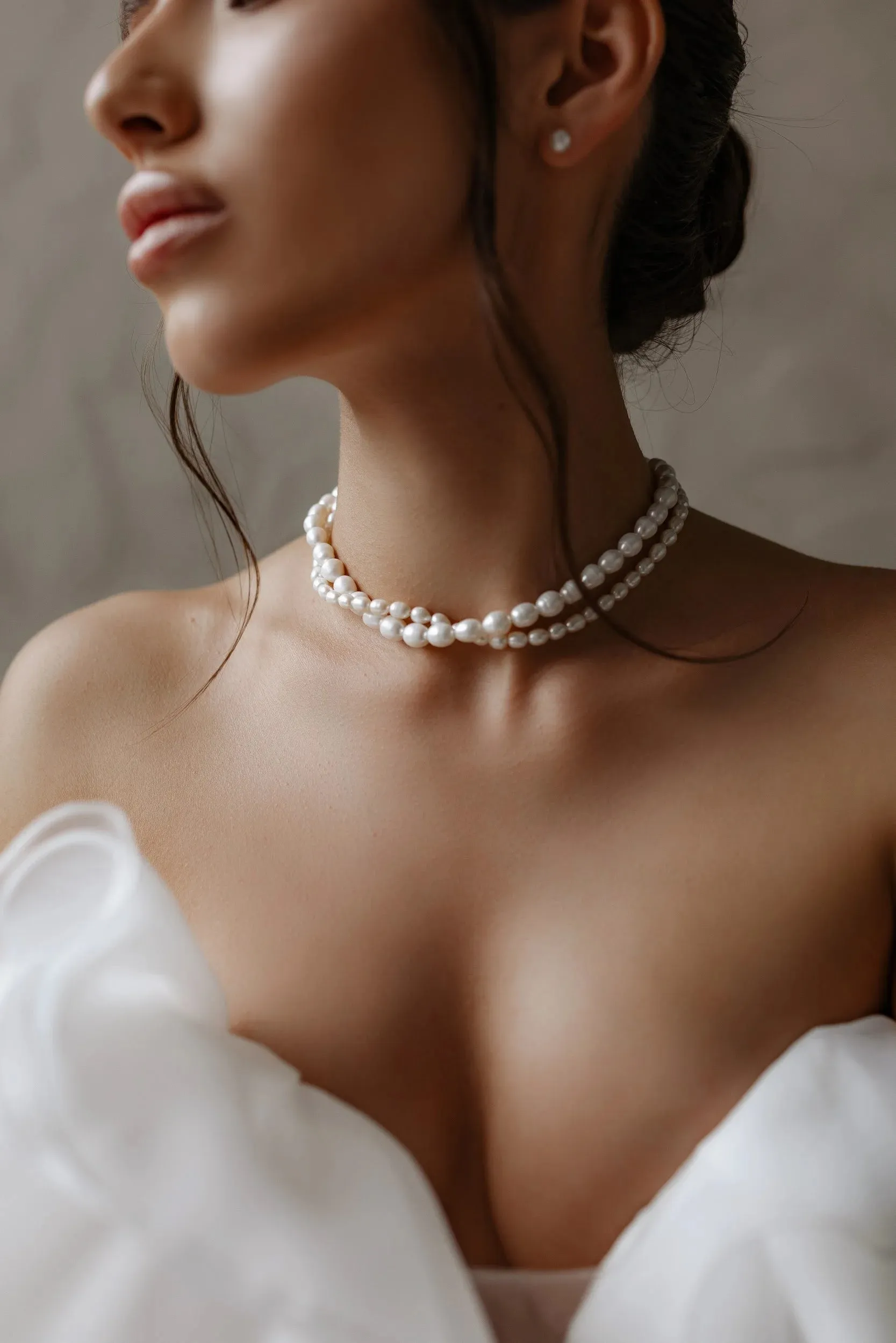 Natural Pearl Layered Necklace sold by Regina jewelry product image thumbnail 3