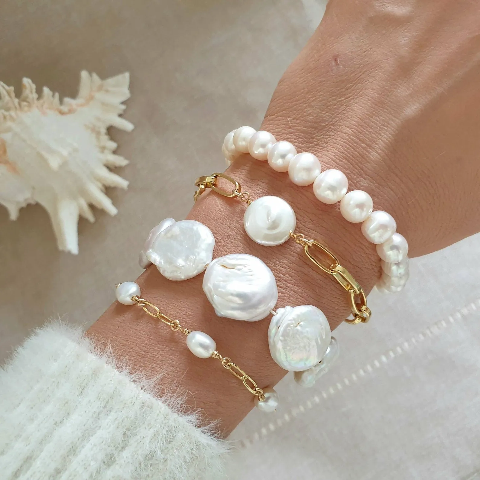 Baroque Pearl Bracelet sold by Regina jewelry product image thumbnail 2