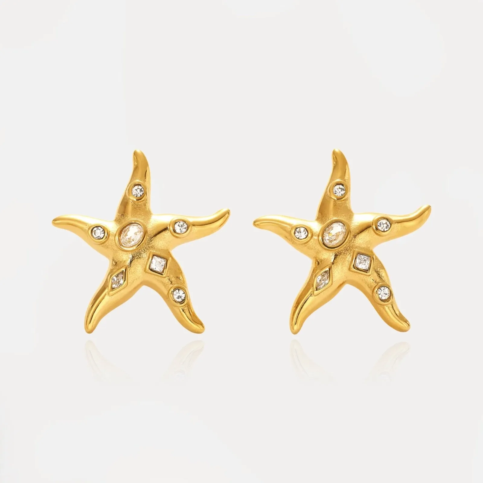 Starfish Diamante Earrings sold by Regina jewelry