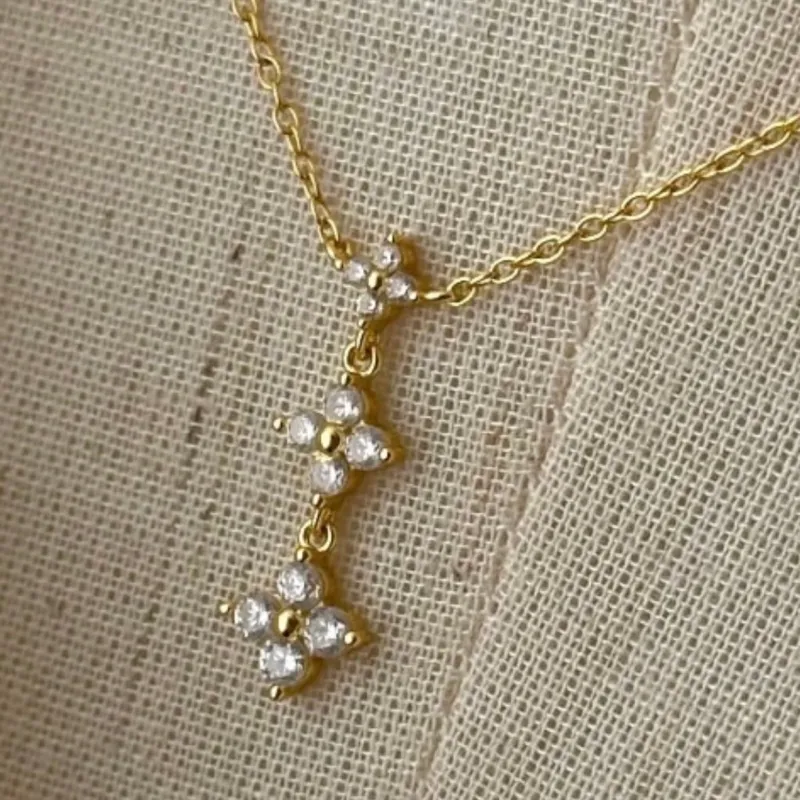 Clover Trio Sterling Silver Necklace sold by Regina jewelry