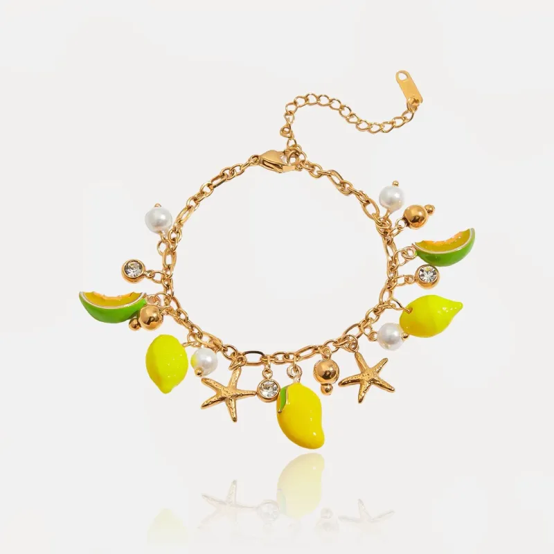 Lemon Charms Bracelet sold by Regina jewelry