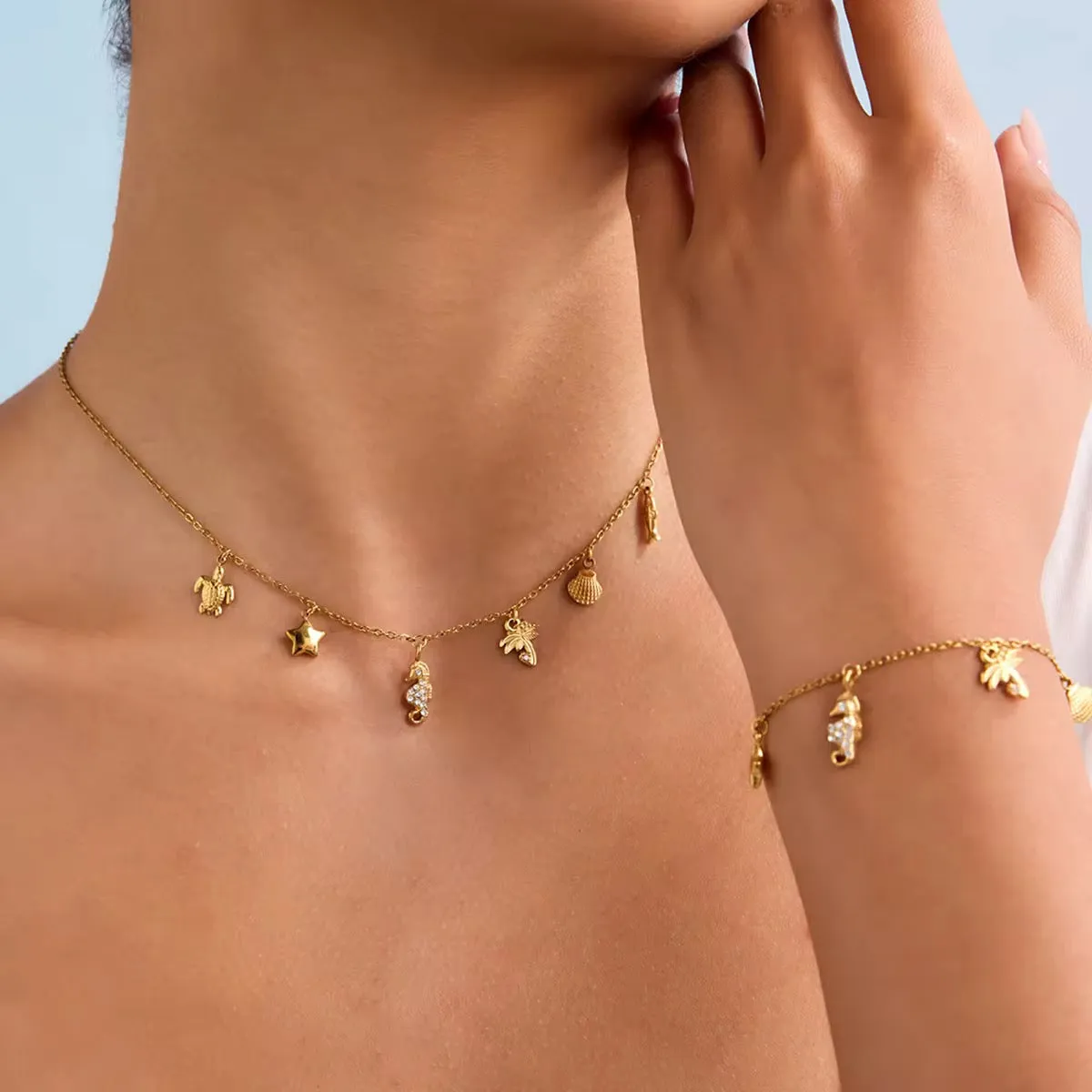 Dainty Summer Charms Necklace sold by Regina jewelry product image thumbnail 4