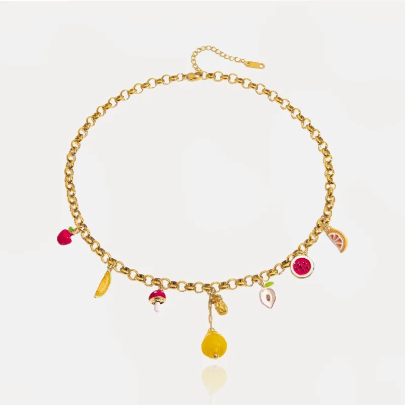 Lemon Charms Necklace sold by Regina jewelry
