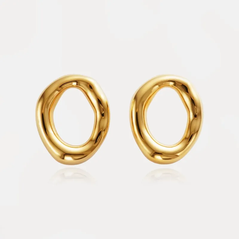 Organic Circle Earrings sold by Regina jewelry