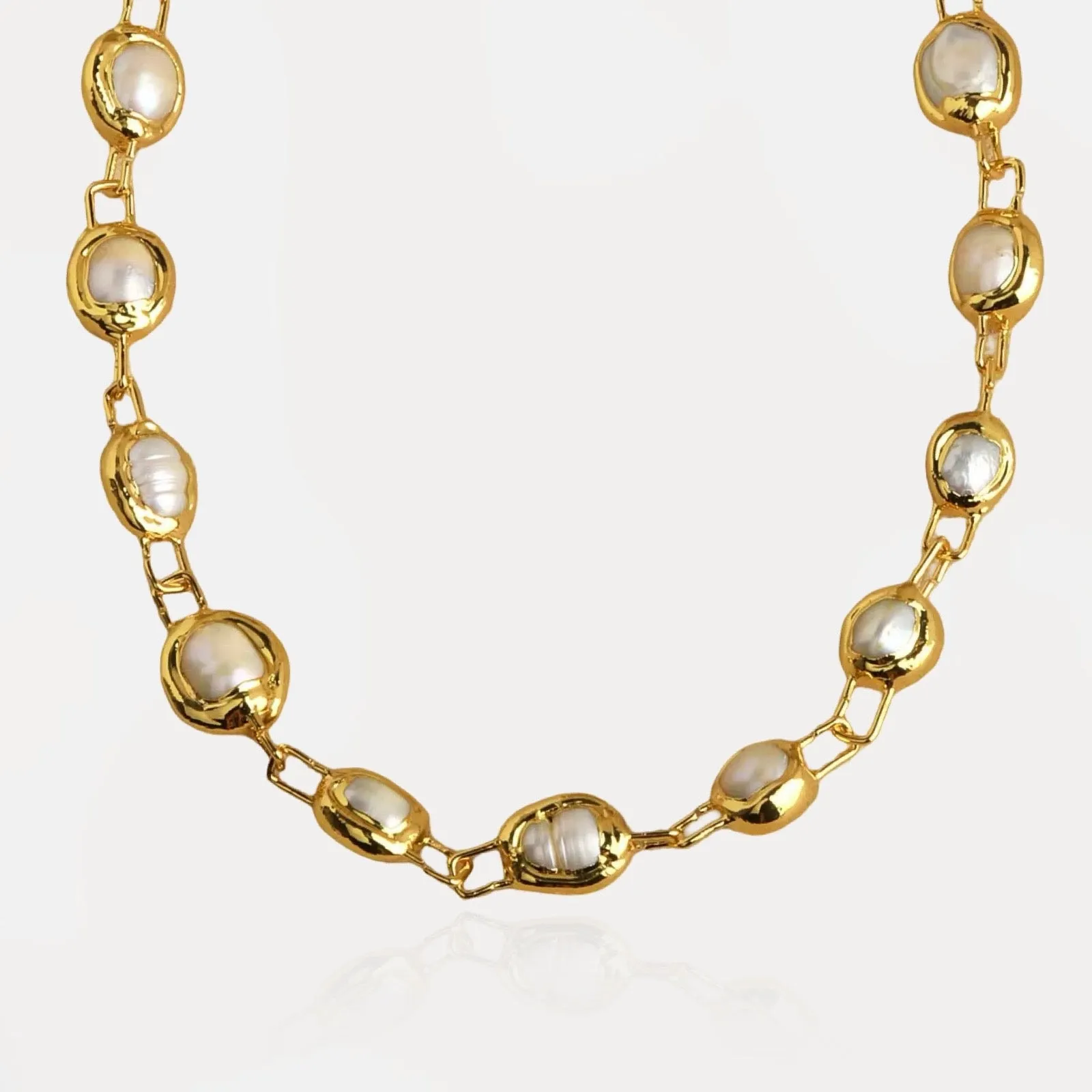 Molten Natural Pearl Necklace sold by Regina jewelry