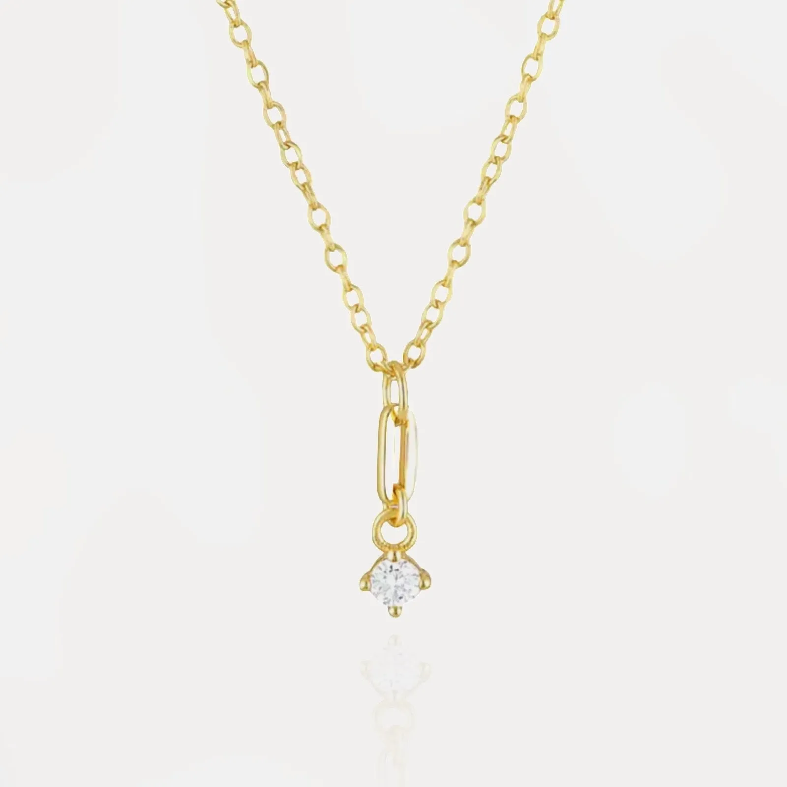 Dainty Diamante Necklace 925 Sterling Silver sold by Regina jewelry