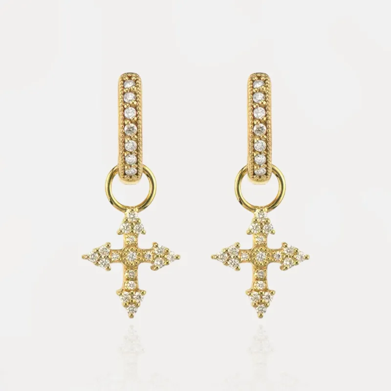 Cross Earrings Sterling Silver sold by Regina jewelry