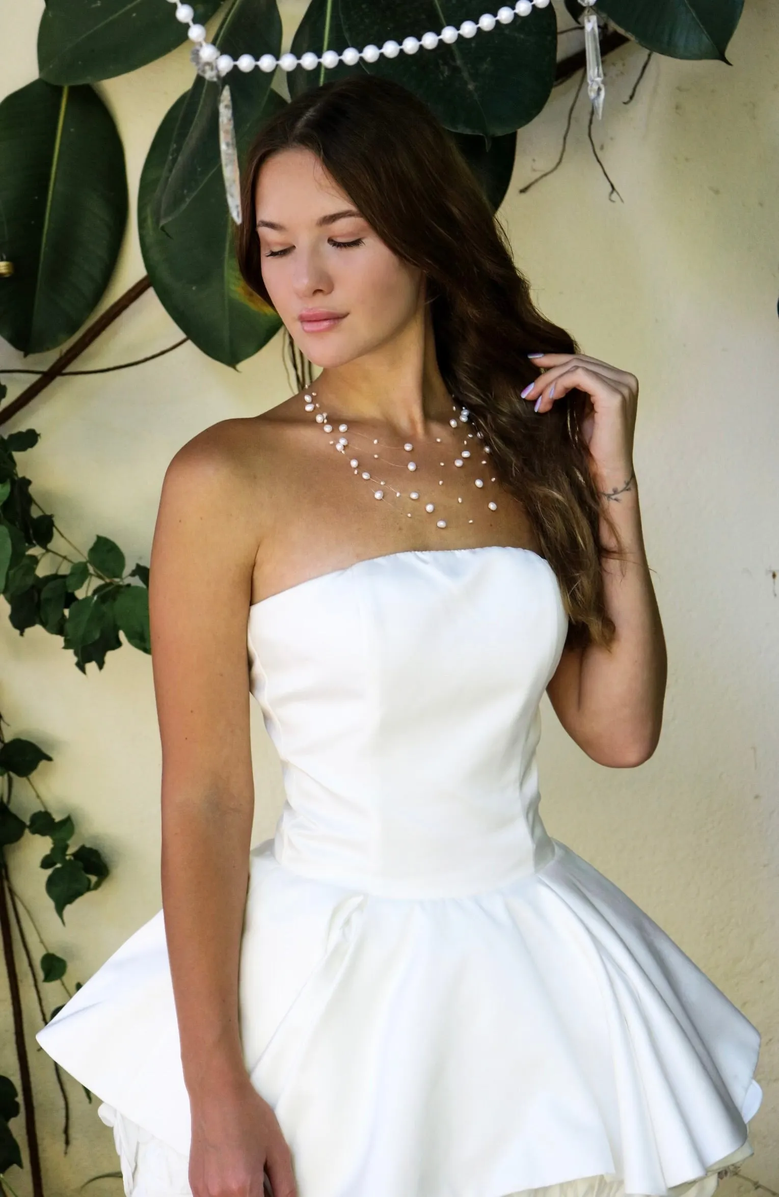 Invisible Effect Natural Pearls Necklace sold by Regina jewelry product image thumbnail 5