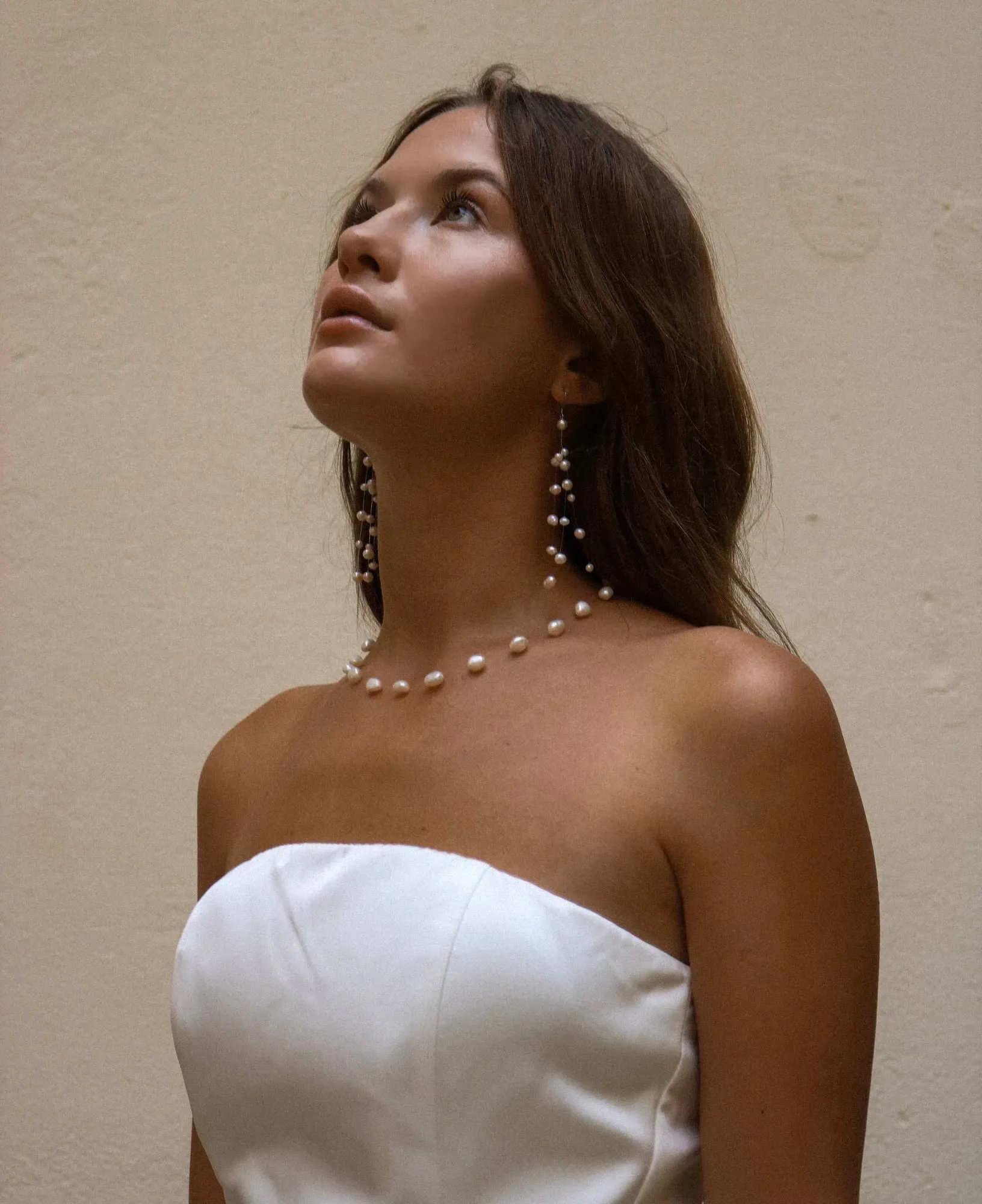 Bridal Necklace Oval Pearls sold by Regina jewelry product image thumbnail 2