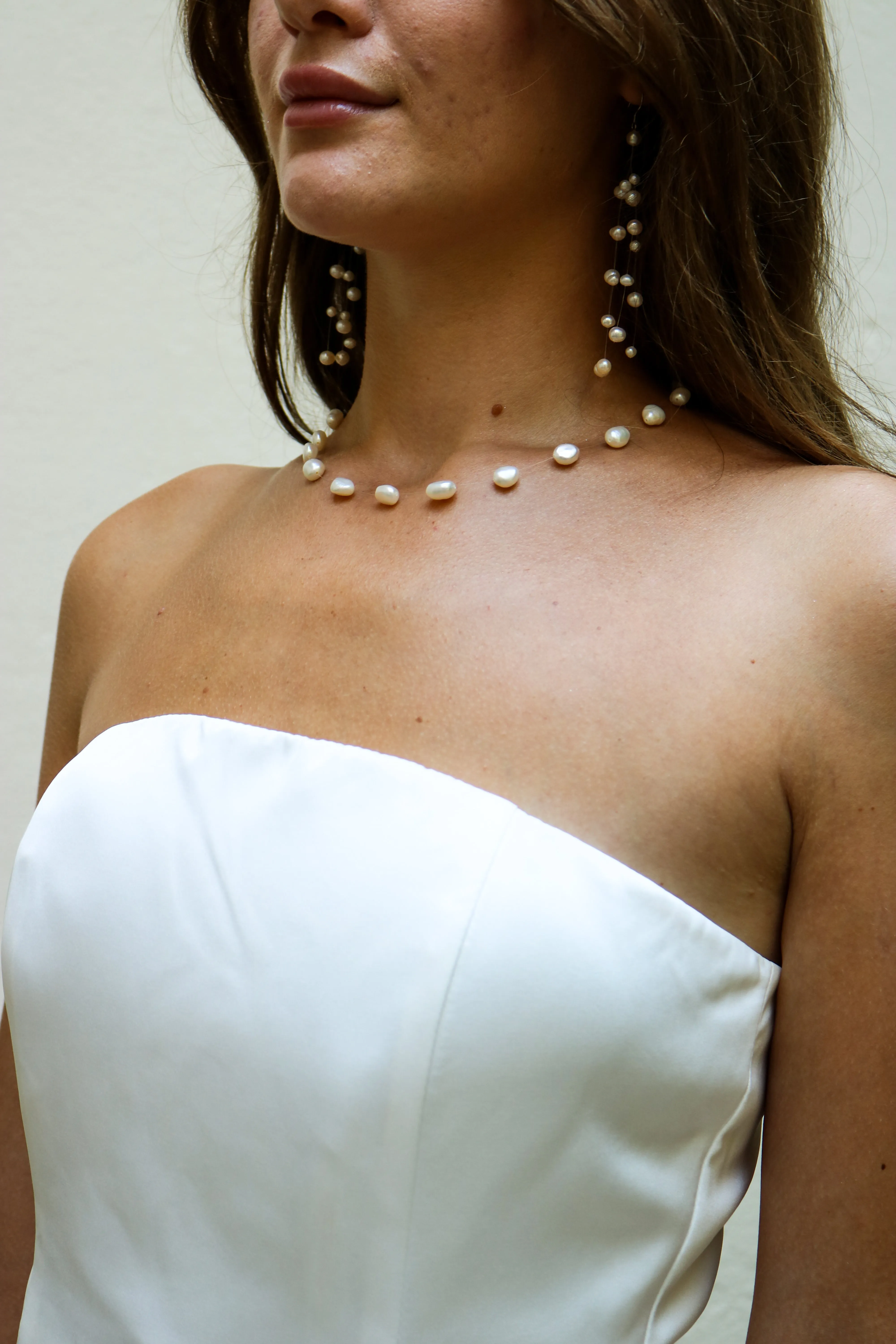 Bridal Necklace Oval Pearls sold by Regina jewelry product image thumbnail 3