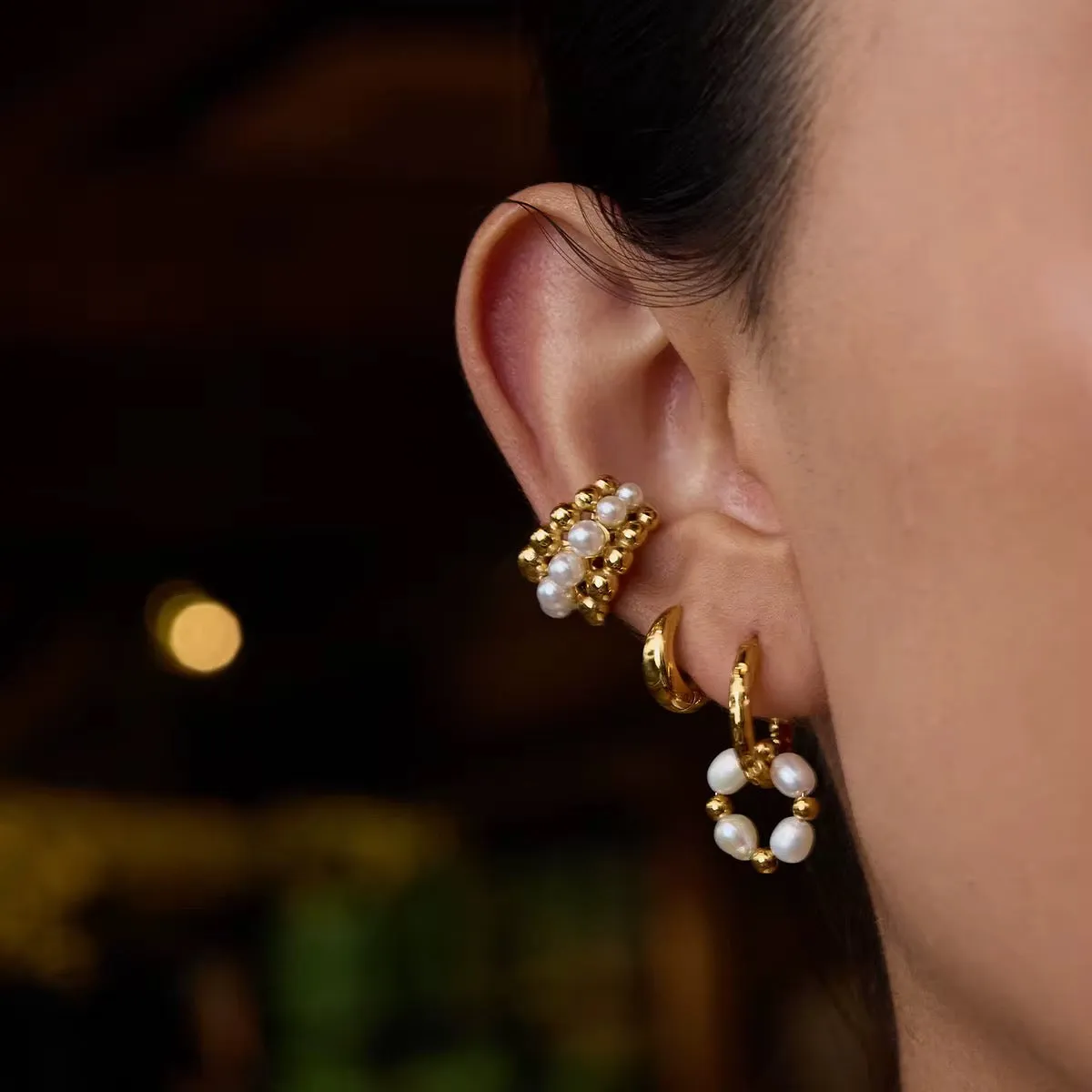 Dainty Pearl Ear Cuff sold by Regina jewelry product image thumbnail 2
