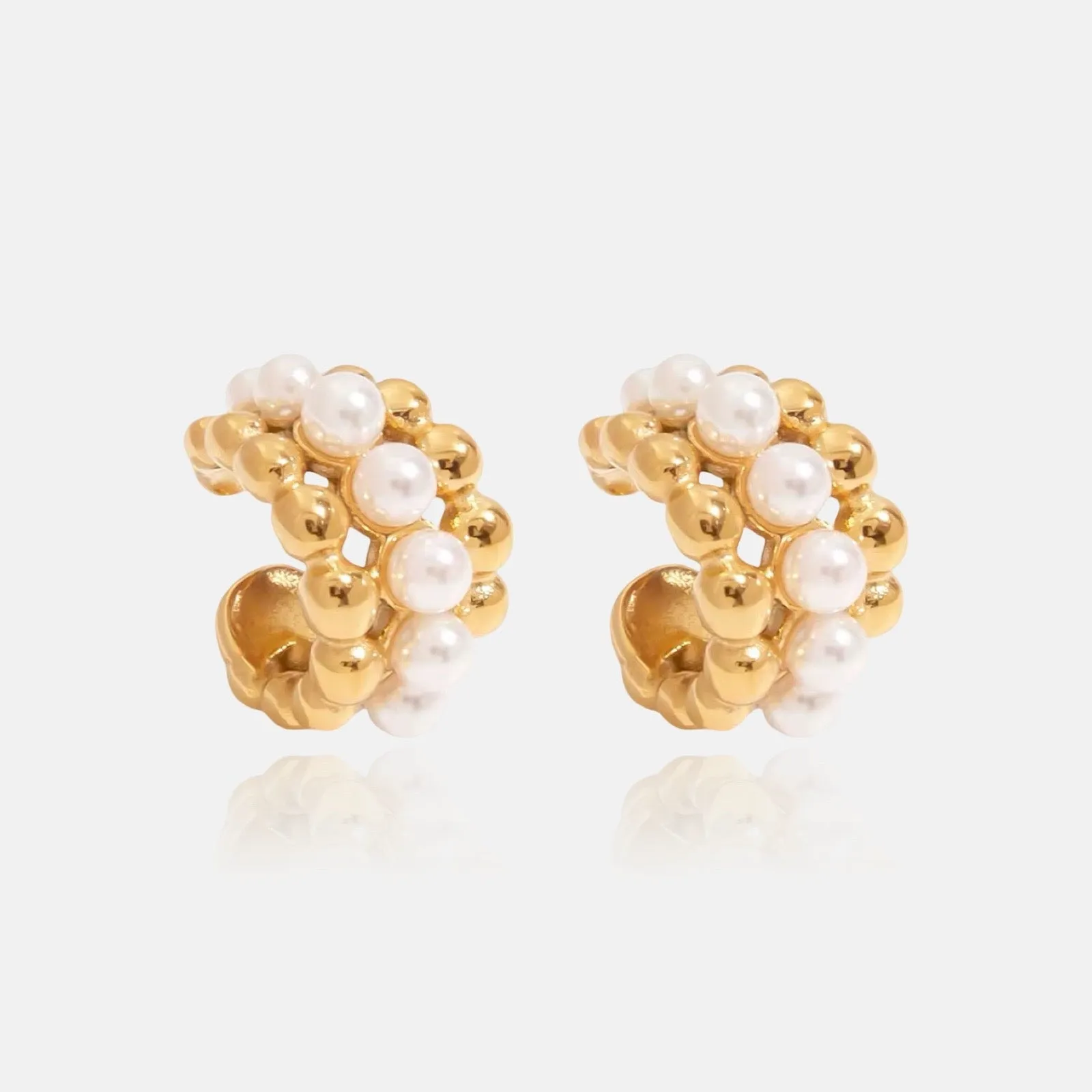 Dainty Pearl Ear Cuff sold by Regina jewelry product image thumbnail 4