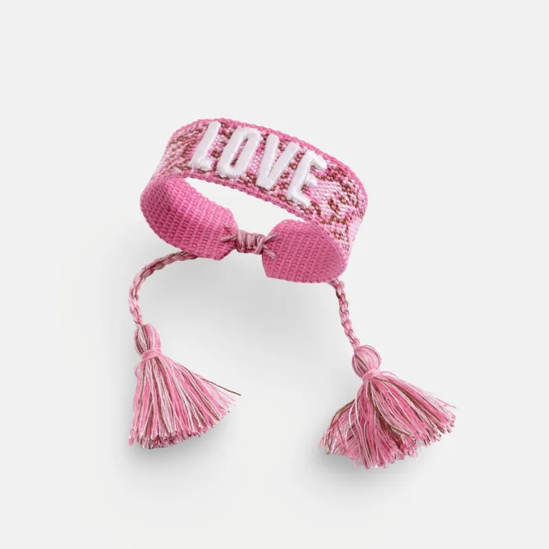 Woven Embroidered Love Bracelet sold by Regina jewelry