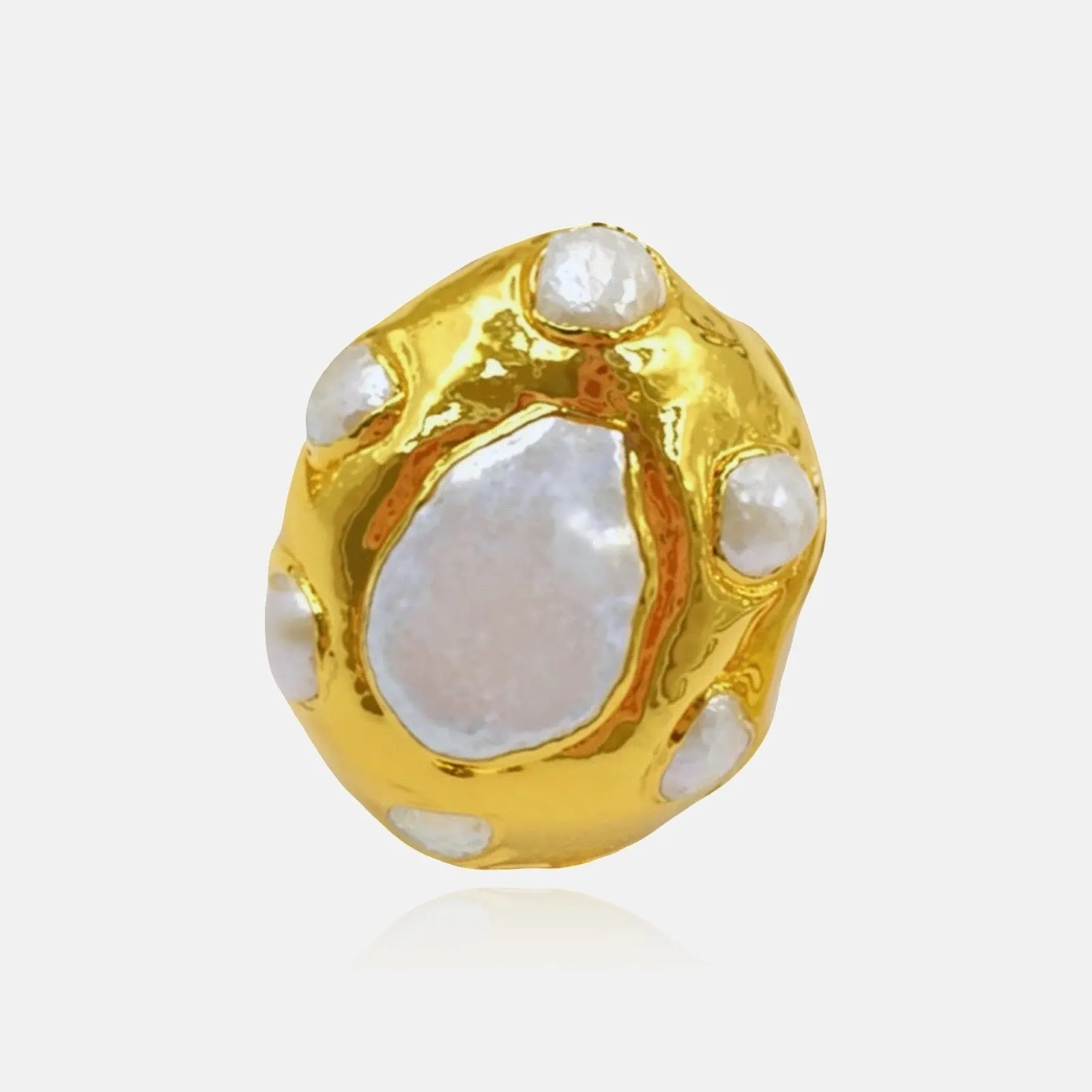 Molten Natural Pearl Ring sold by Regina jewelry product image thumbnail 4