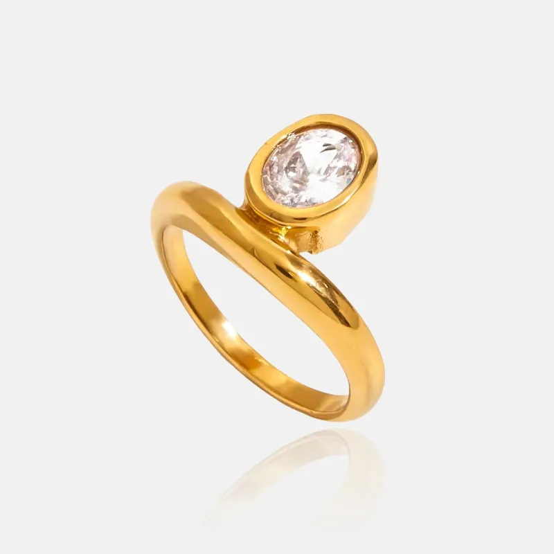 Oval Diamante Ring sold by Regina jewelry