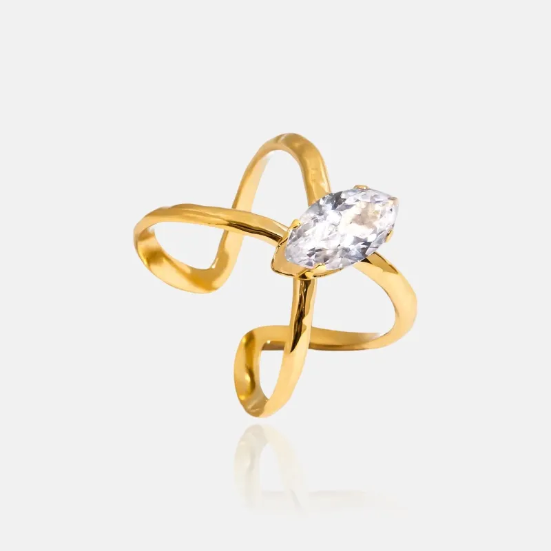 Adjustable Diamante Ring sold by Regina jewelry