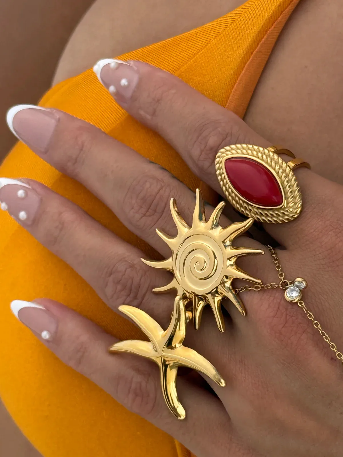 Eye Of Horus Gemstone Ring sold by Regina jewelry product image thumbnail 2